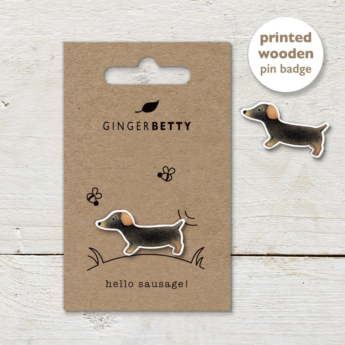 Pin Badge - Dachshund - RUTHERFORD & Co
