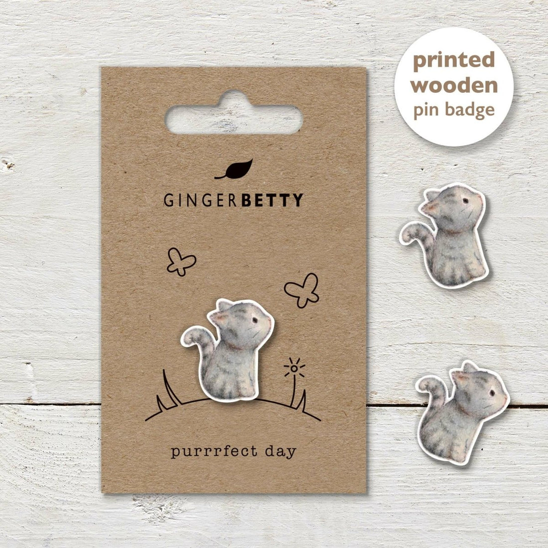Pin Badge - Kitten - RUTHERFORD & Co