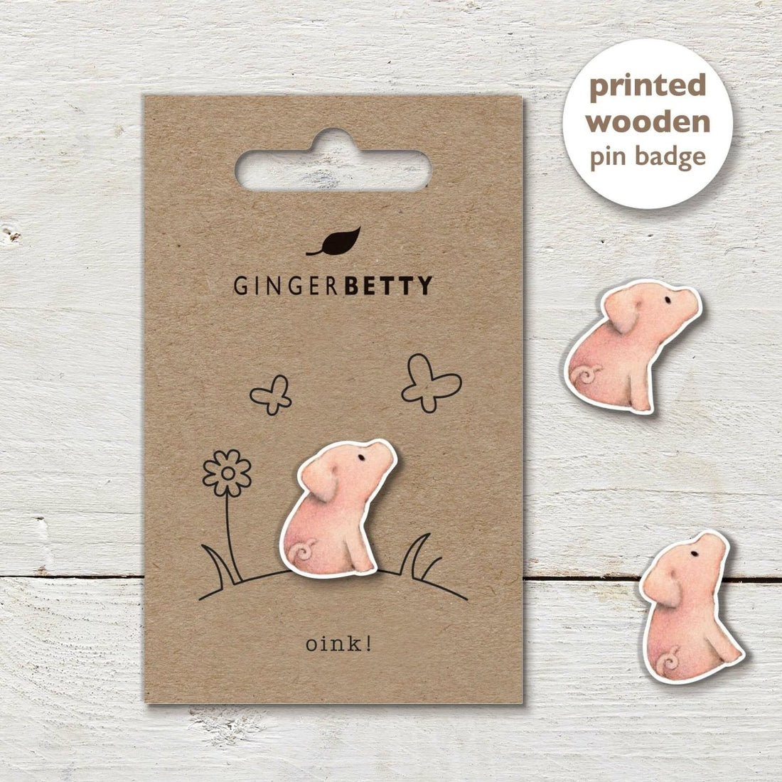 Pin Badge - Piglet - RUTHERFORD & Co