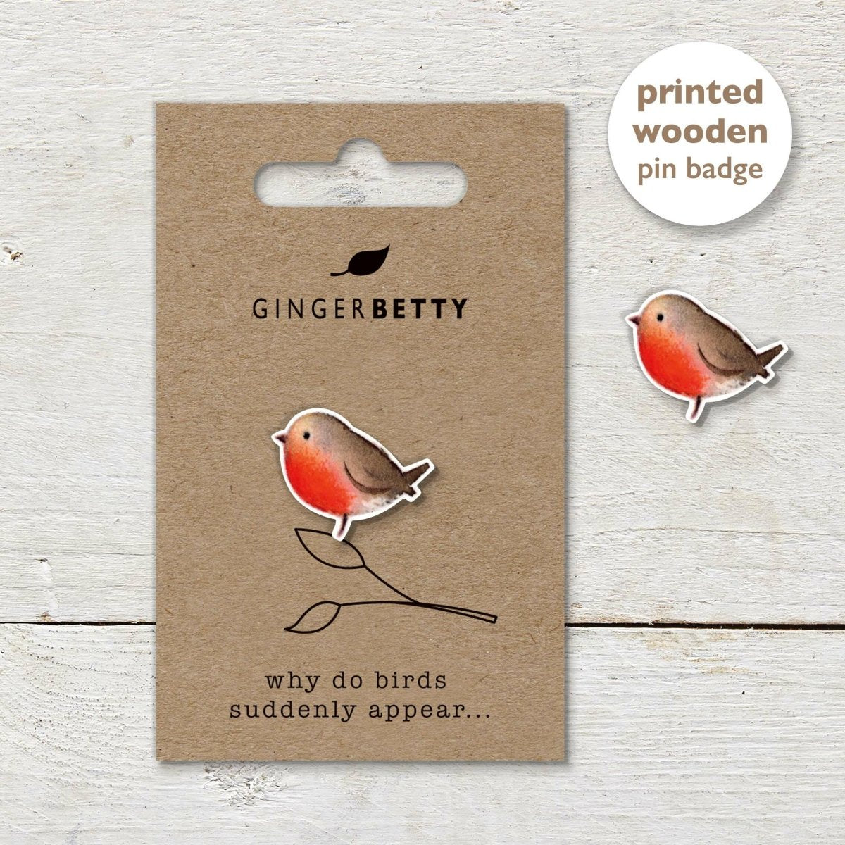 Pin Badge - Robin - RUTHERFORD & Co