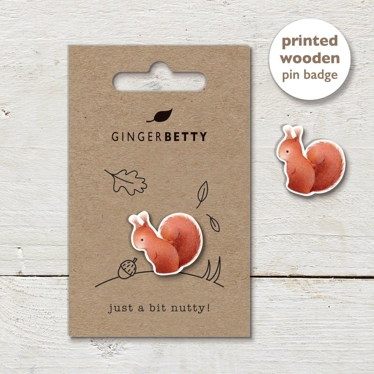 Pin Badge - Squirrel - RUTHERFORD & Co