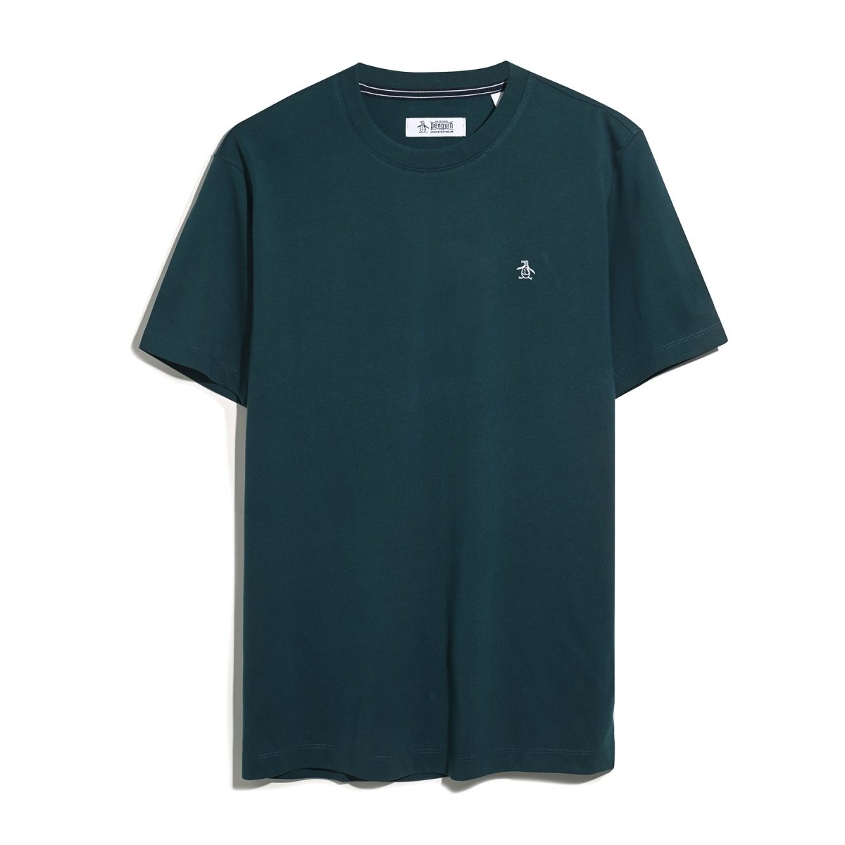 Pin Point Embroidered Logo T-Shirt In Reflecting Pond - RUTHERFORD & Co