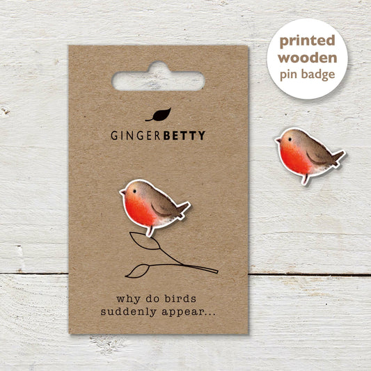 Pin Badge - Robin