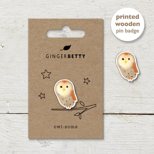 Pin Badge - Owl