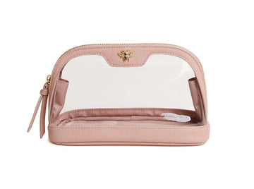 Pink - Clear Beauty Case / Make up Bag M - RUTHERFORD & Co