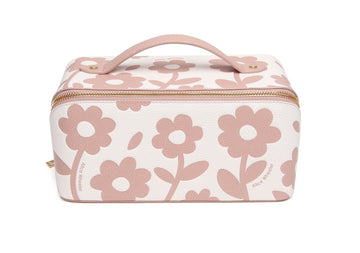 Pink Floral Train Case - RUTHERFORD & Co