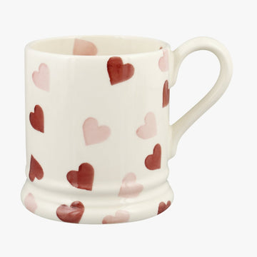 Pink Hearts 1/2 Pint Mug - RUTHERFORD & Co
