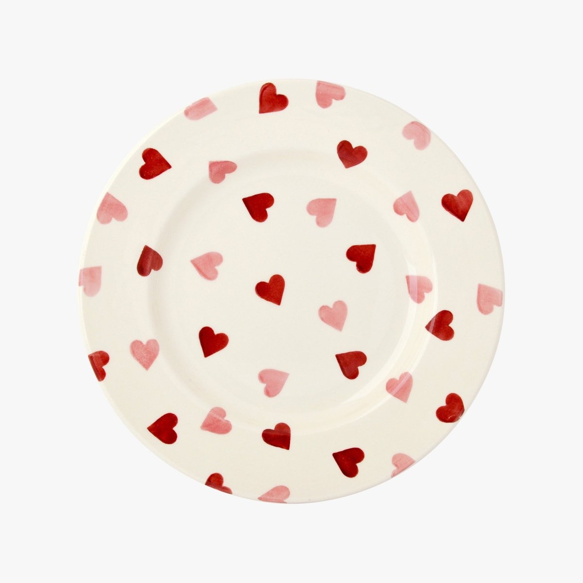 Pink Hearts 8 1/2" Plate - RUTHERFORD & Co