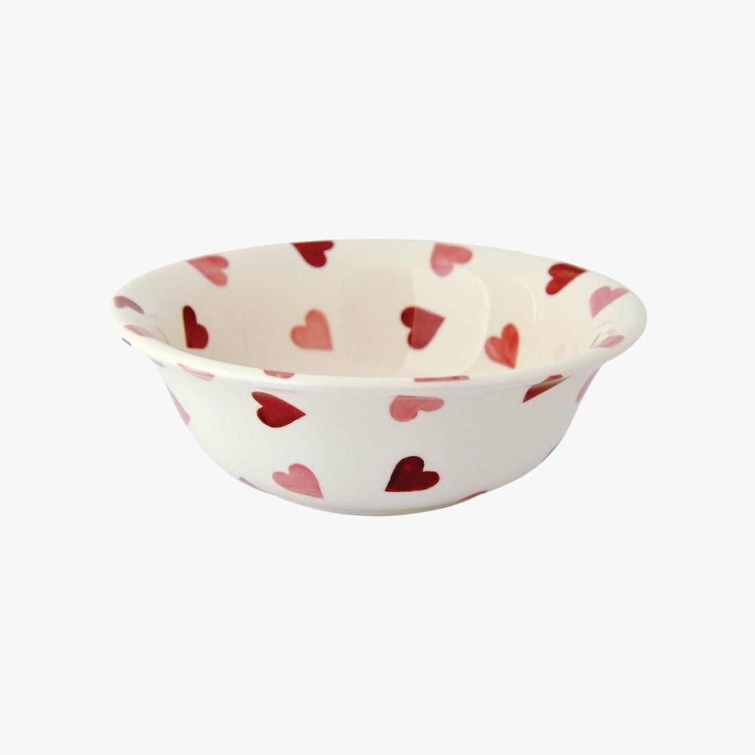 Pink Hearts Cereal Bowl - RUTHERFORD & Co
