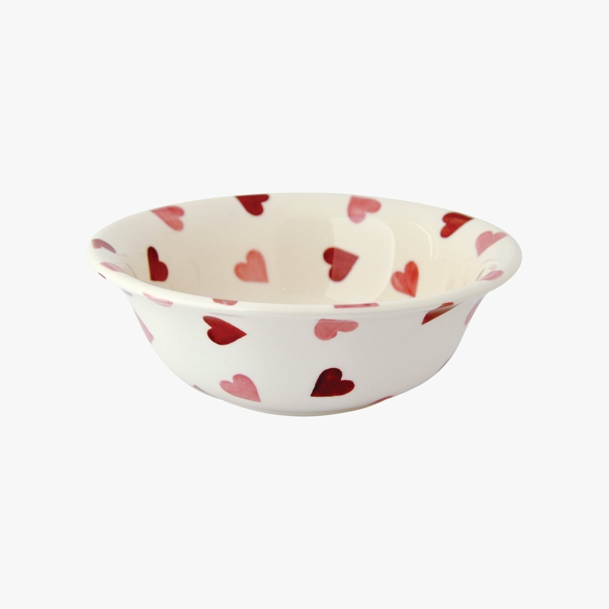 Pink Hearts Cereal Bowl - RUTHERFORD & Co
