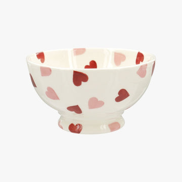 Pink Hearts French Bowl - RUTHERFORD & Co