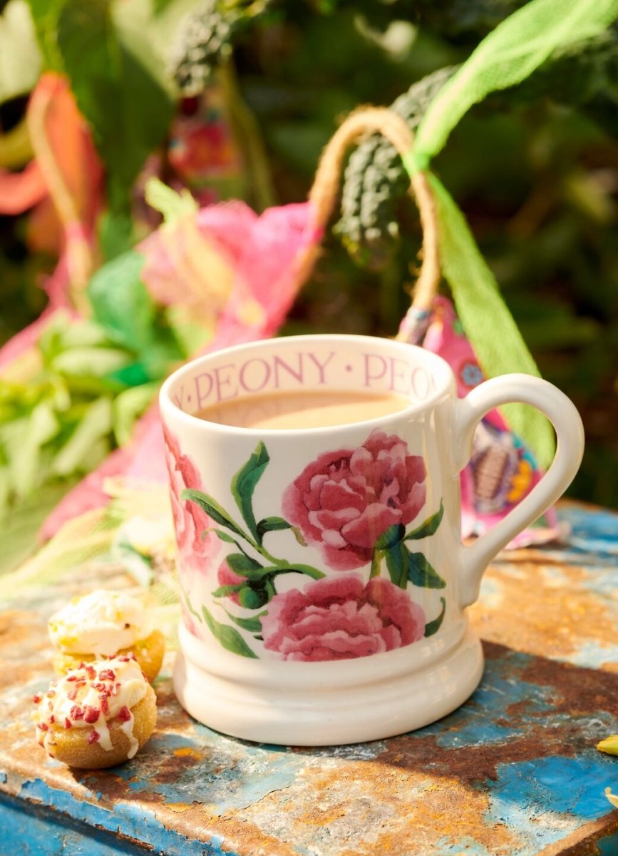 Pink Peony 1/2 Pint Mug - RUTHERFORD & Co