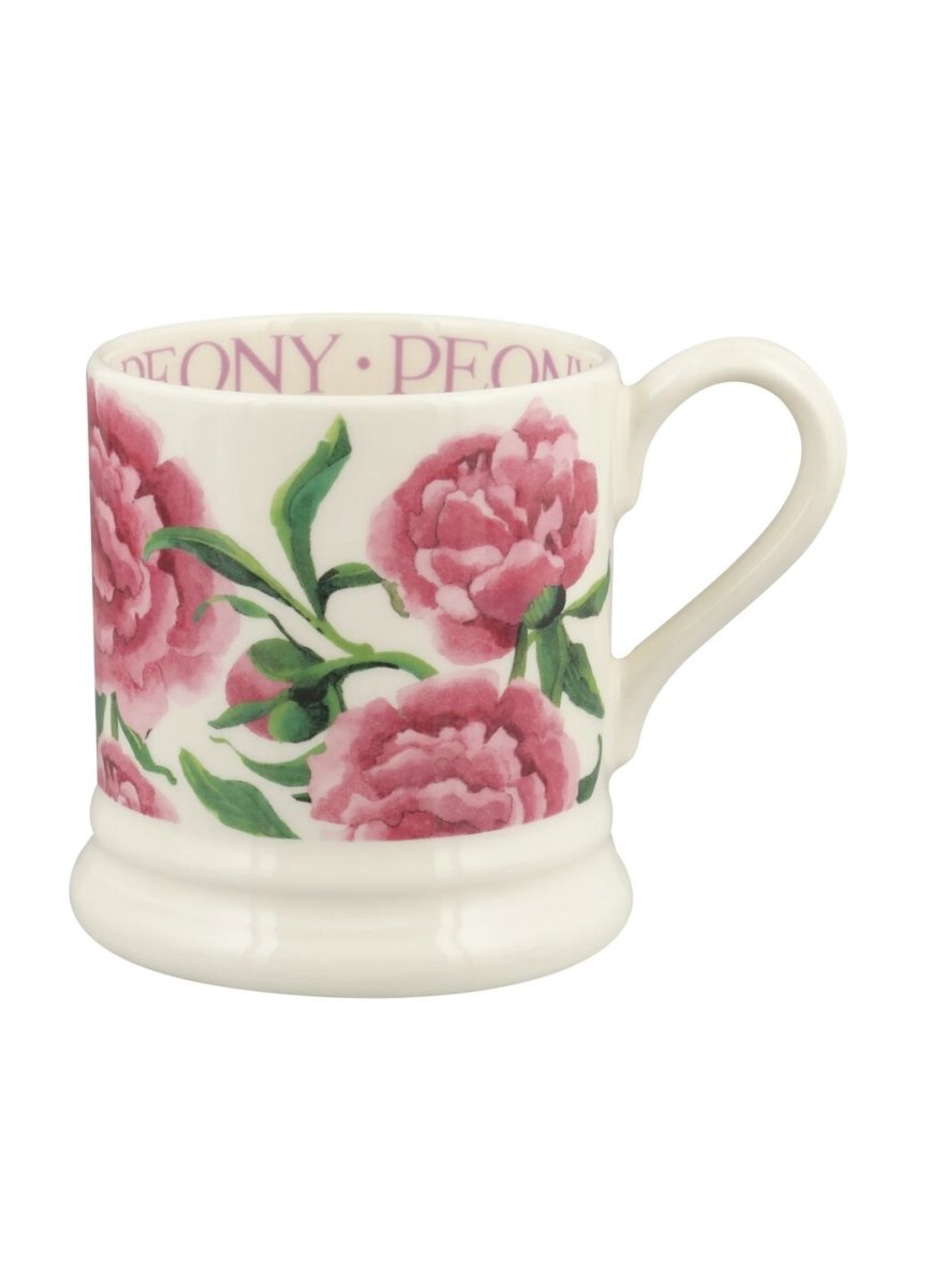 Pink Peony 1/2 Pint Mug - RUTHERFORD & Co