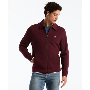 Piped Track Jacket In Port Royale - RUTHERFORD & Co