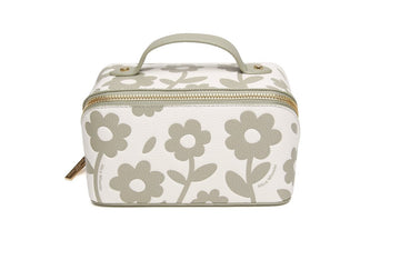 Pistachio Floral Mini Train Case - RUTHERFORD & Co