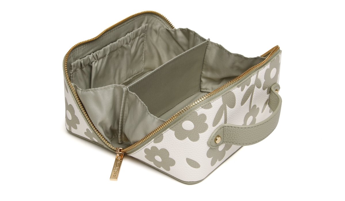 Pistachio Floral Mini Train Case - RUTHERFORD & Co
