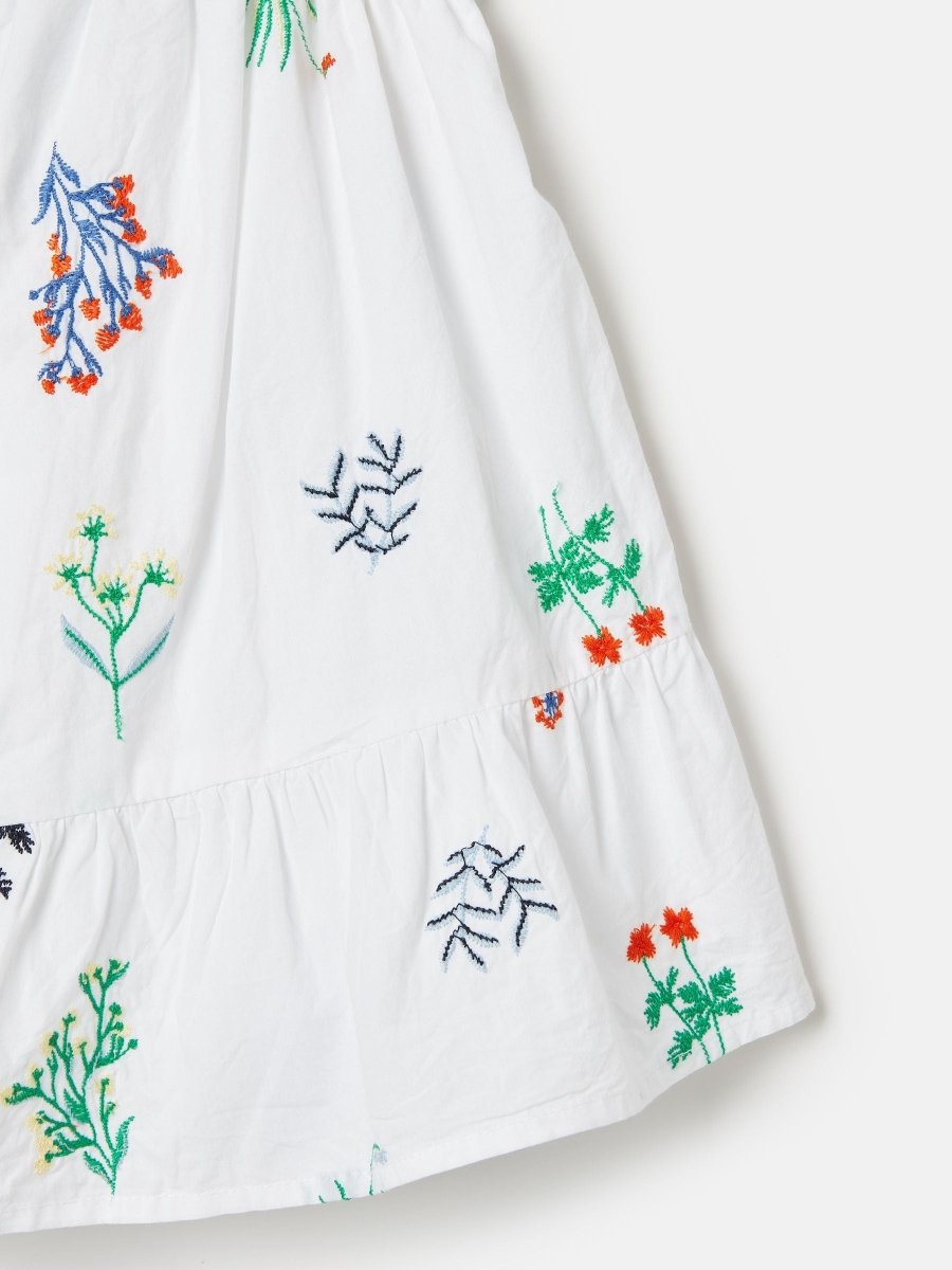 Playtime White Tiered Woven Top - RUTHERFORD & Co