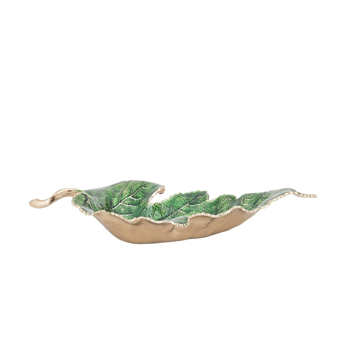 Plumie Green Cast Aluminium Maple Leaf Bowl – Large - RUTHERFORD & Co