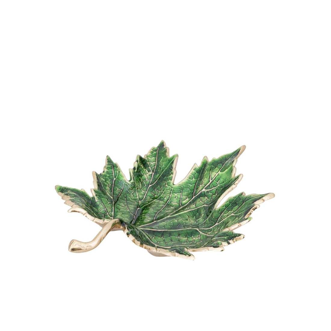 Plumie Green Cast Aluminium Maple Leaf Bowl – Small - RUTHERFORD & Co