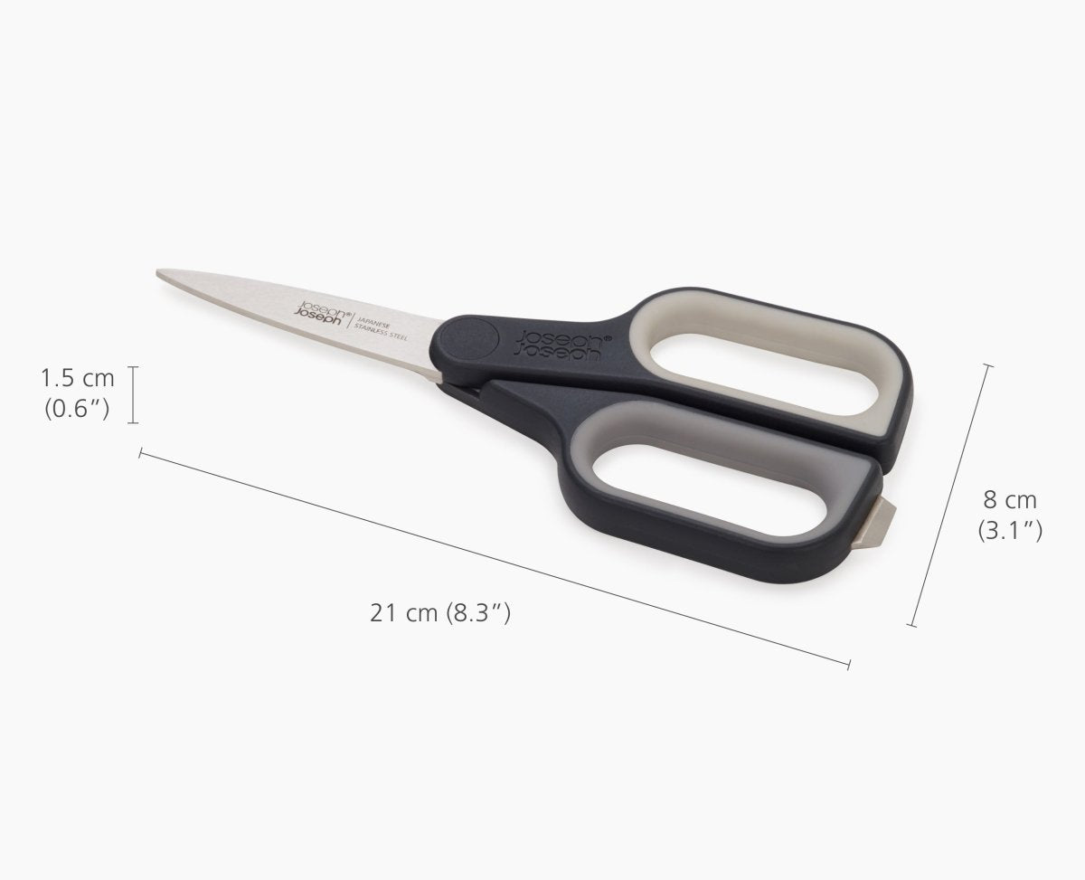 PlusCut™ Grey Scissors with Integrated Box Cutter - RUTHERFORD & Co