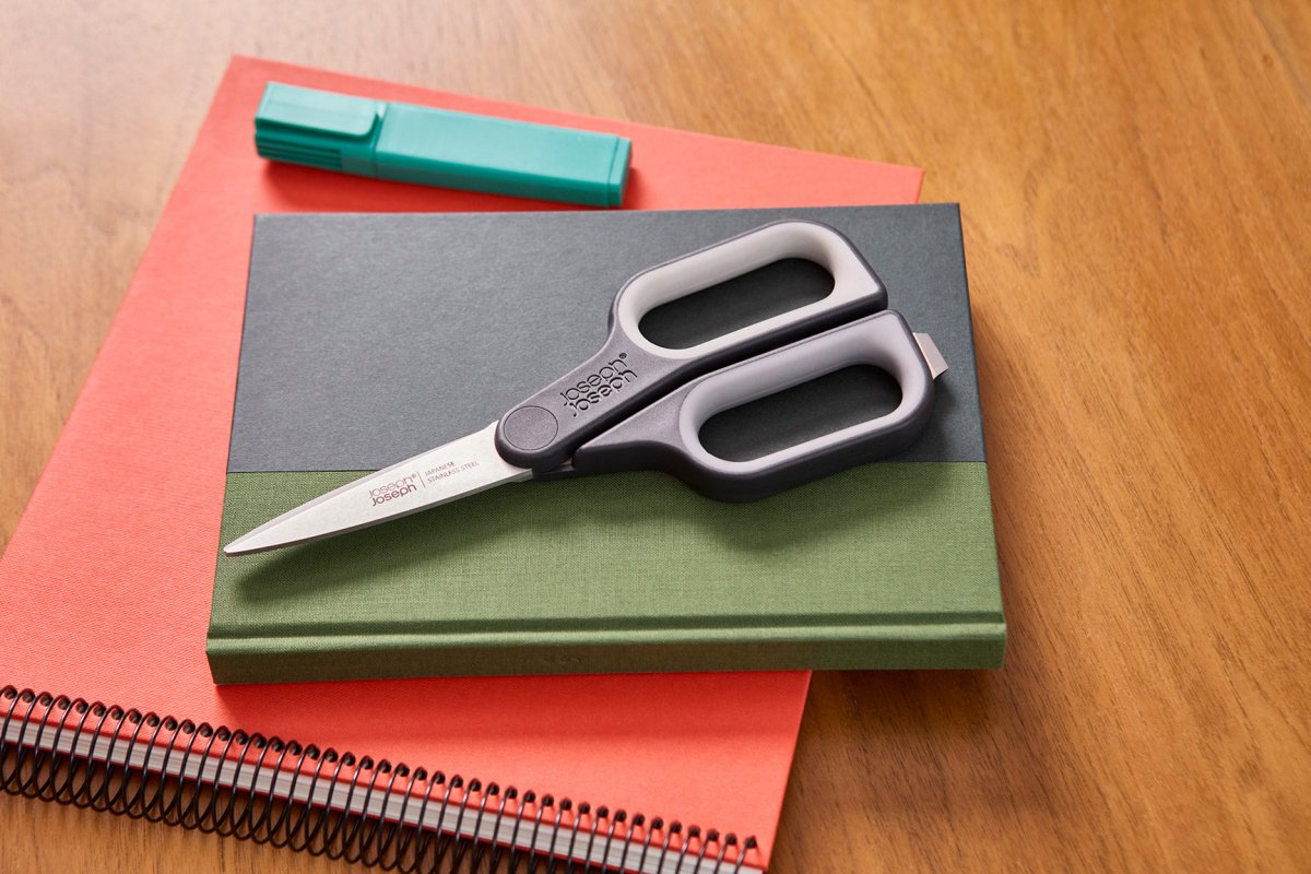 PlusCut™ Grey Scissors with Integrated Box Cutter - RUTHERFORD & Co