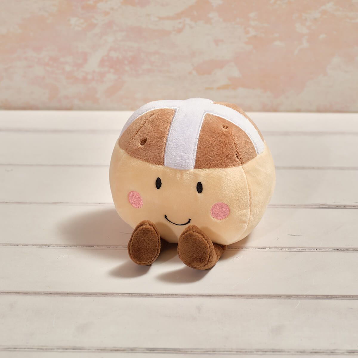 Plush Foodie Hot Cross Bun - RUTHERFORD & Co