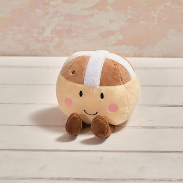 Plush Foodie Hot Cross Bun - RUTHERFORD & Co