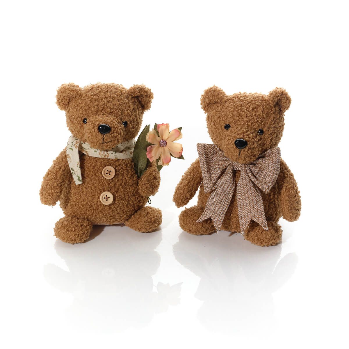 Plush Sitting Brown Bear - RUTHERFORD & Co