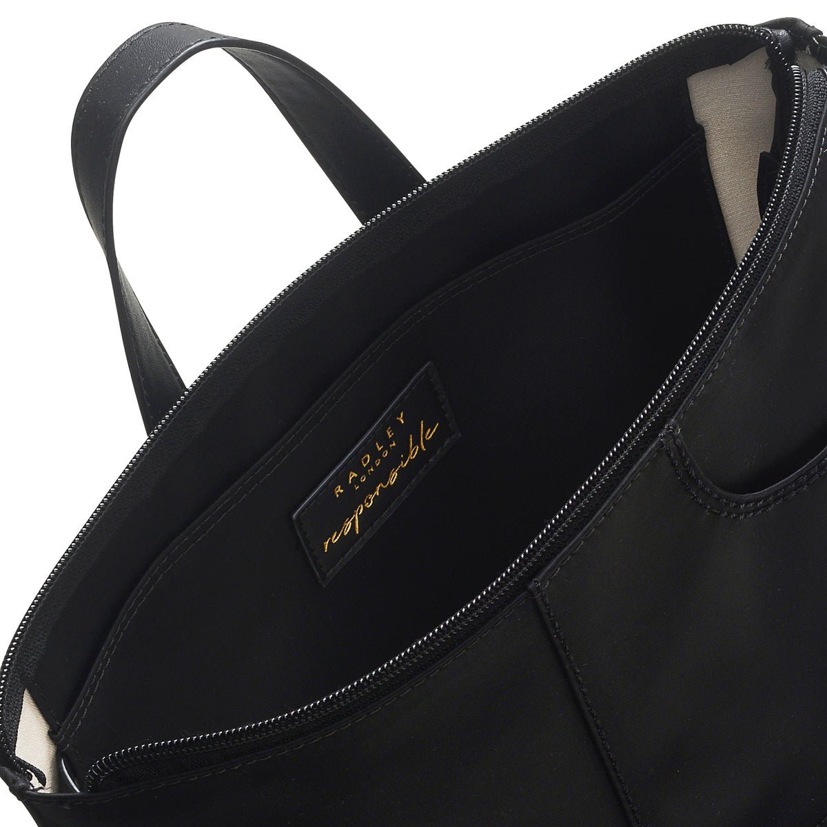 Pocket Essentials Black Medium Ziptop Backpack - RUTHERFORD & Co