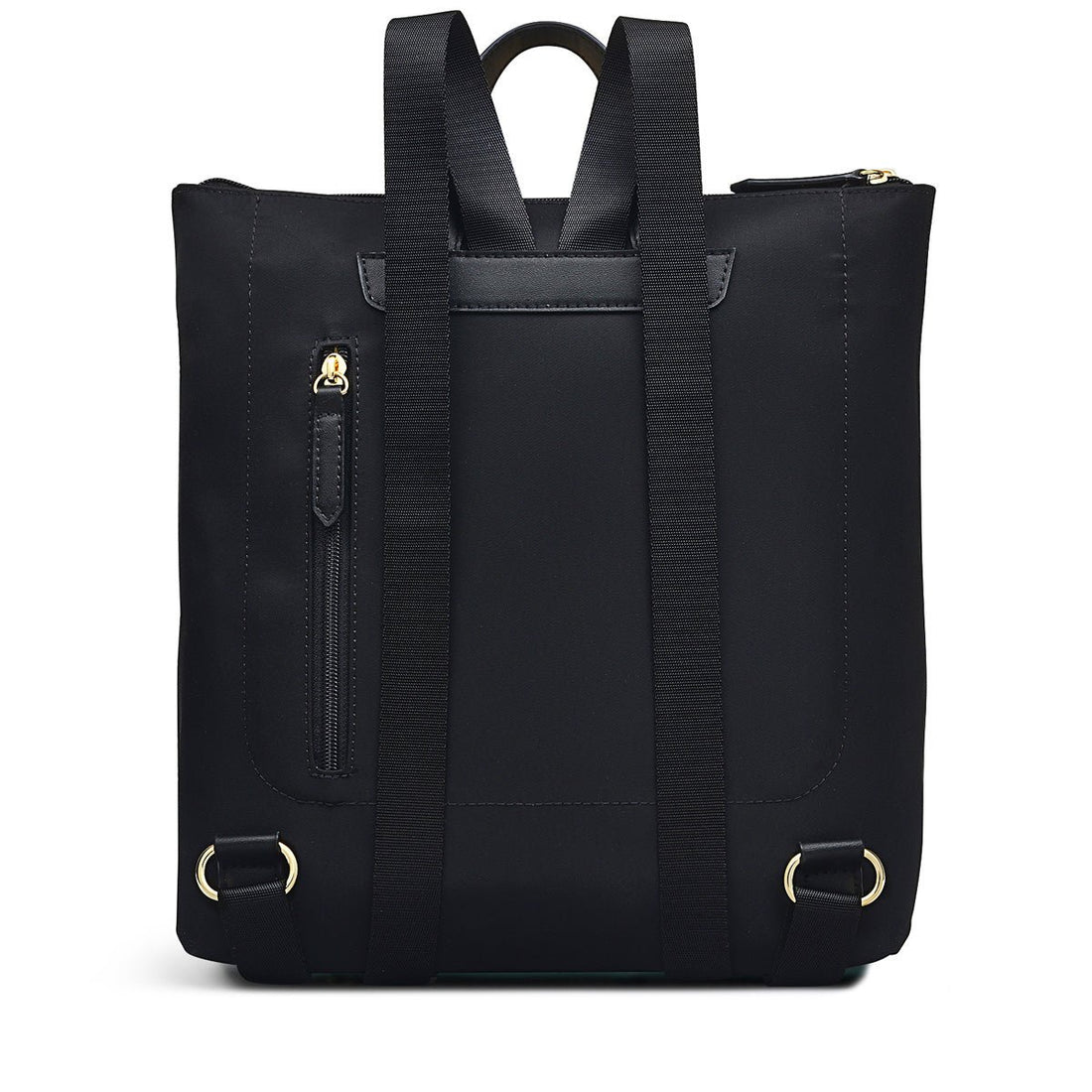 Pocket Essentials Black Medium Ziptop Backpack - RUTHERFORD & Co