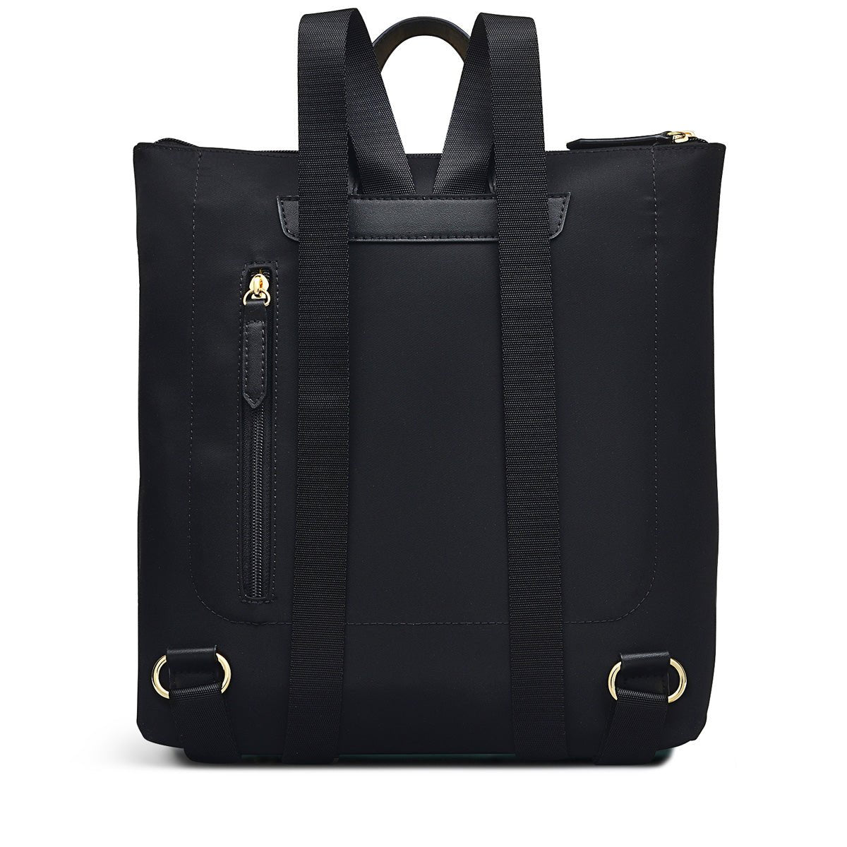 Pocket Essentials Black Medium Ziptop Backpack - RUTHERFORD & Co