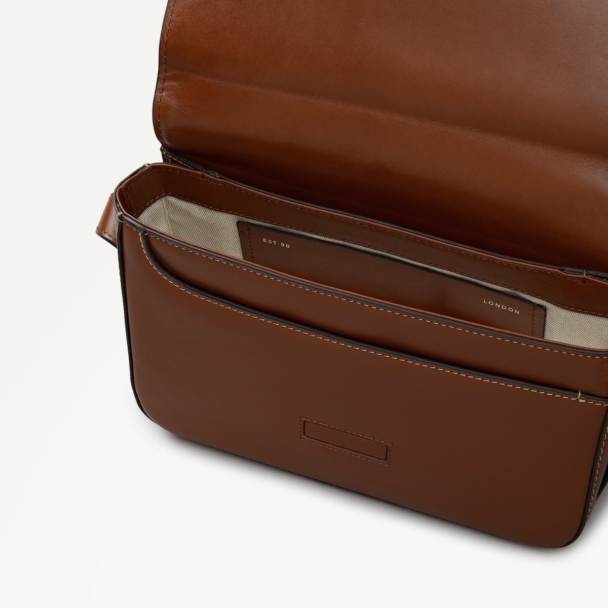 Pocket Street Small Flapover Cross Body Cognac - RUTHERFORD & Co