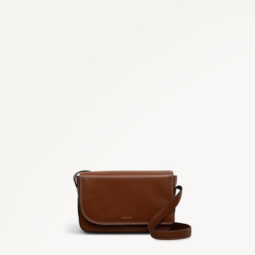 Pocket Street Small Flapover Cross Body Cognac - RUTHERFORD & Co
