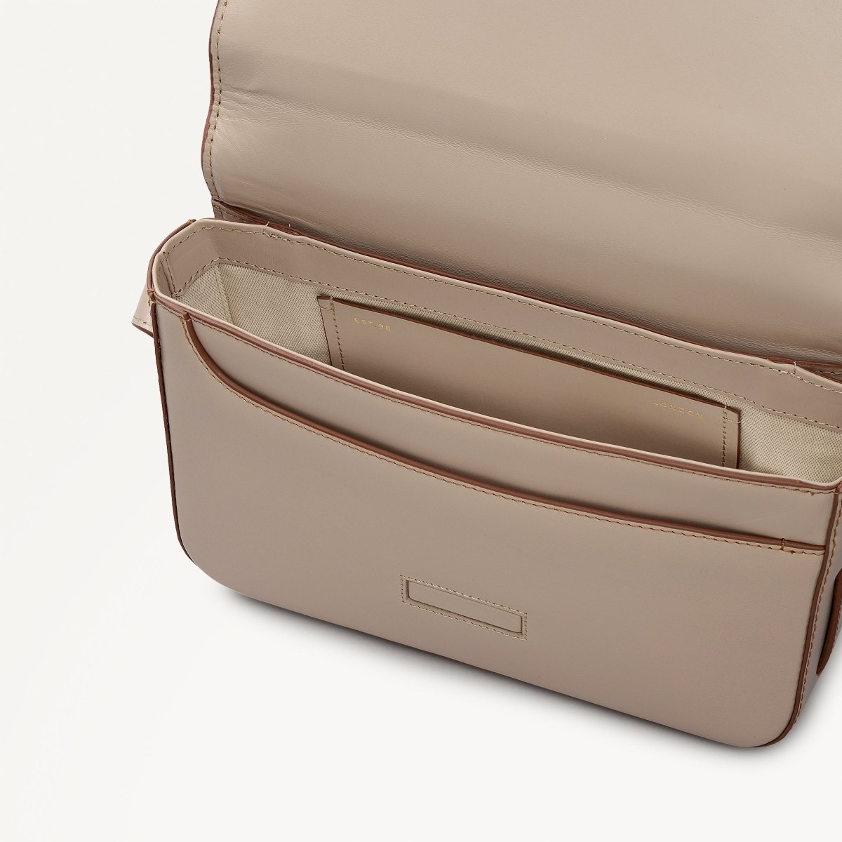 Pocket Street Small Flapover Cross Body Porcini - RUTHERFORD & Co