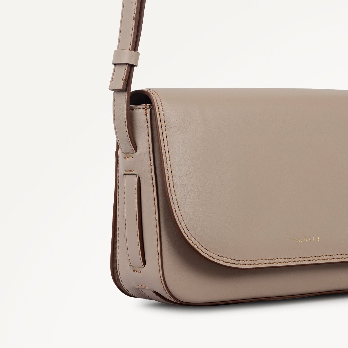 Pocket Street Small Flapover Cross Body Porcini - RUTHERFORD & Co