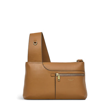 Pockets Icon Butterscotch Small Ziptop Crossbody - RUTHERFORD & Co