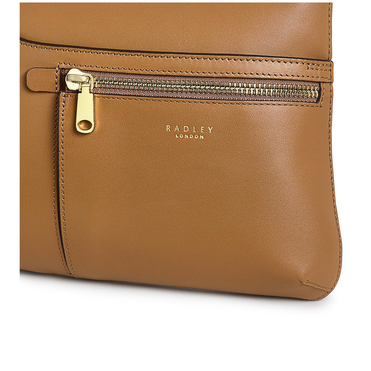 Pockets Icon Butterscotch Small Ziptop Crossbody - RUTHERFORD & Co