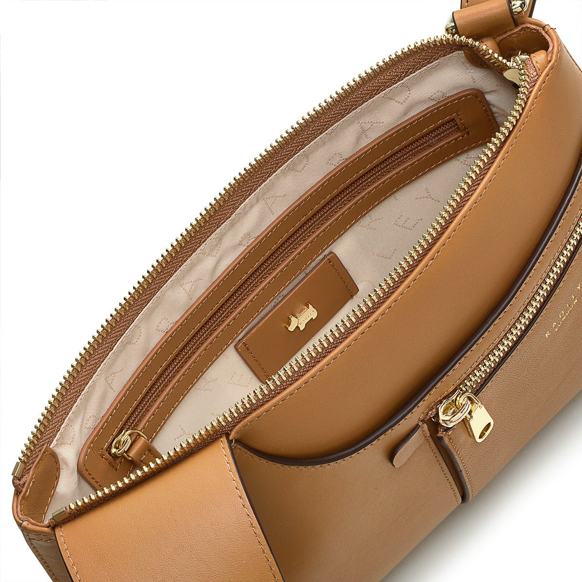 Pockets Icon Butterscotch Small Ziptop Crossbody - RUTHERFORD & Co