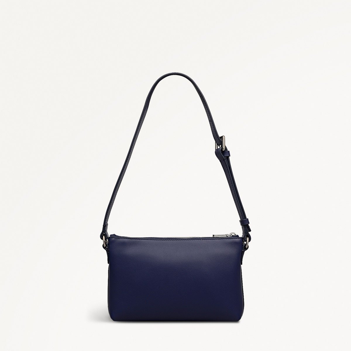 Pockets Leather Mini Ziptop Ew Shoulder Bag In Evenfall - RUTHERFORD & Co