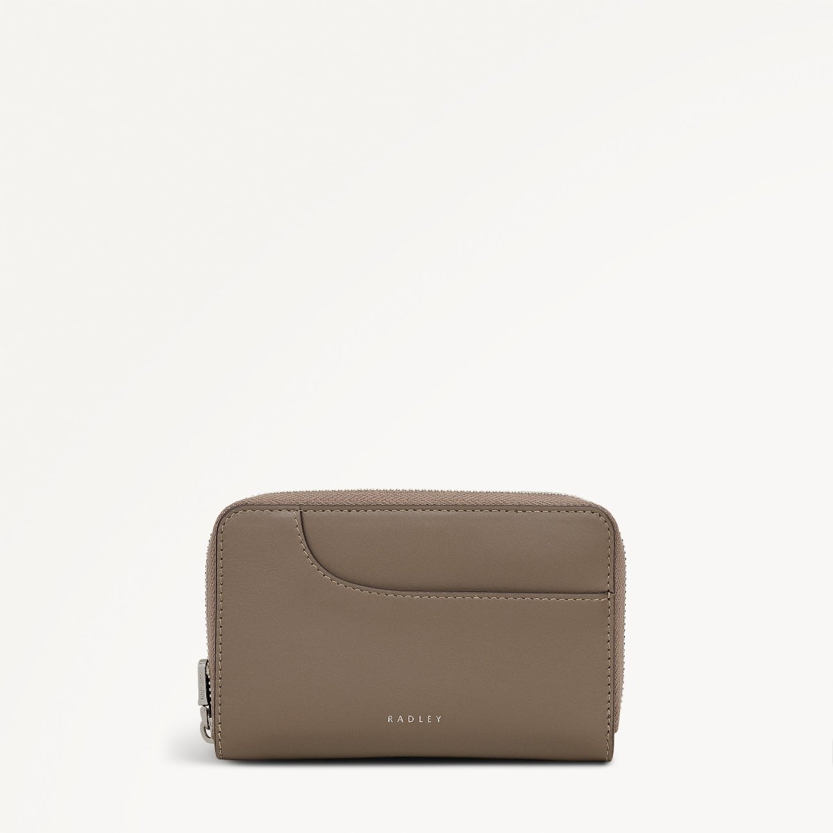 Pockets Medium Zip Around Purse Coffee - RUTHERFORD & Co