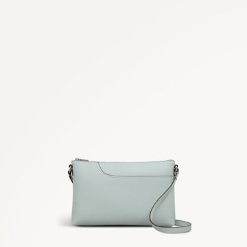 Pockets Medium Ziptop Ew Cross Body Seafoam - RUTHERFORD & Co
