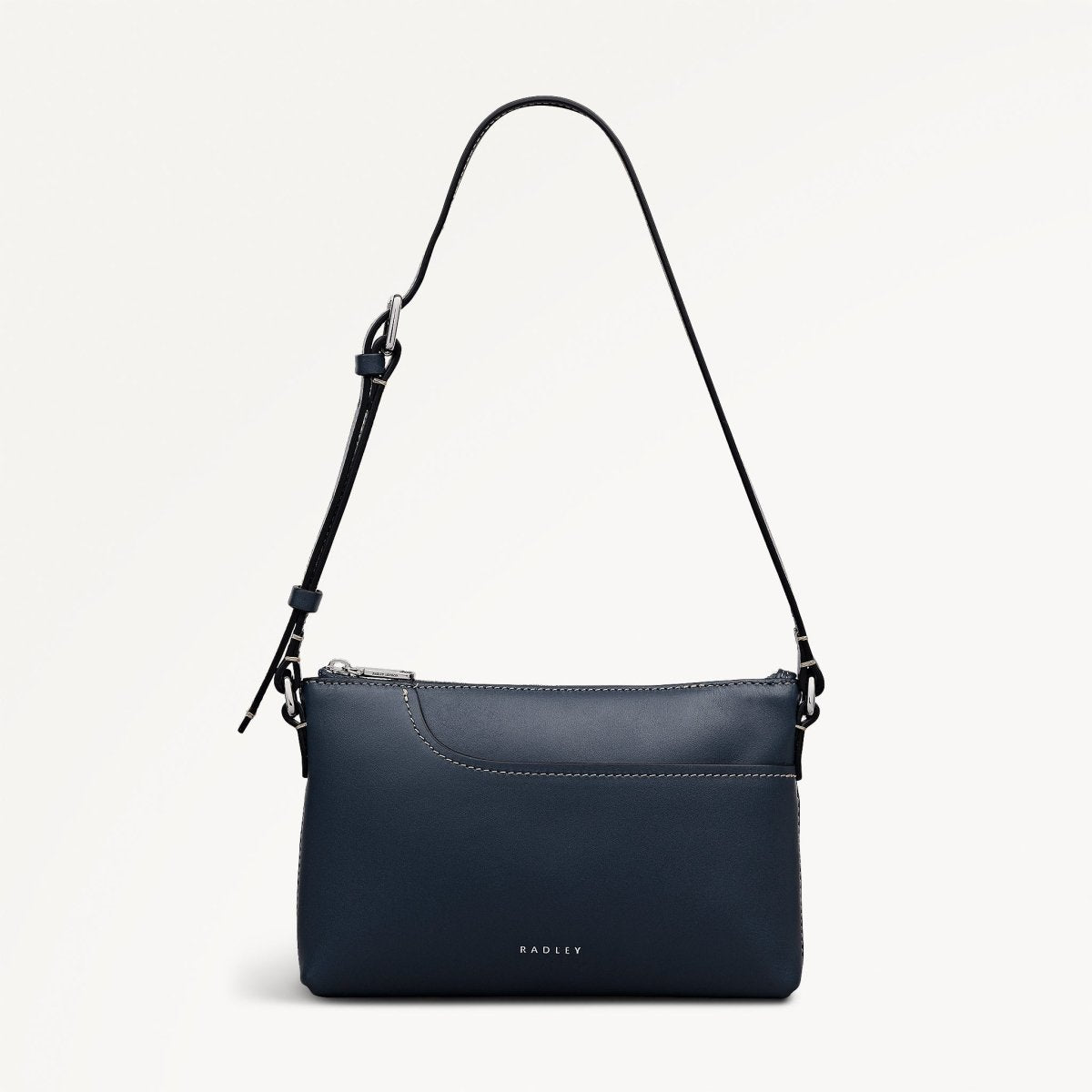 Pockets Mini Ziptop Ew Shoulder Naval - RUTHERFORD & Co