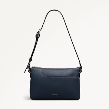 Pockets Mini Ziptop Ew Shoulder Naval - RUTHERFORD & Co