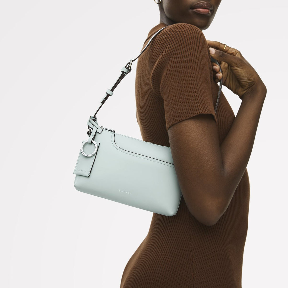Pockets Mini Ziptop Ew Shoulder Seafoam - RUTHERFORD & Co