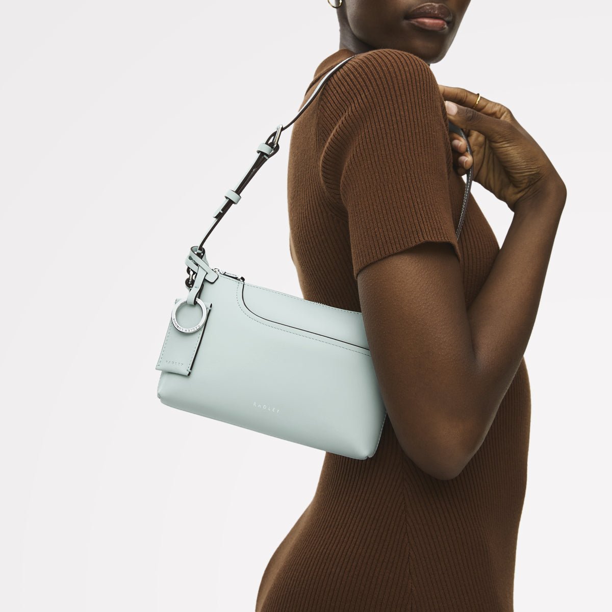 Pockets Mini Ziptop Ew Shoulder Seafoam - RUTHERFORD & Co