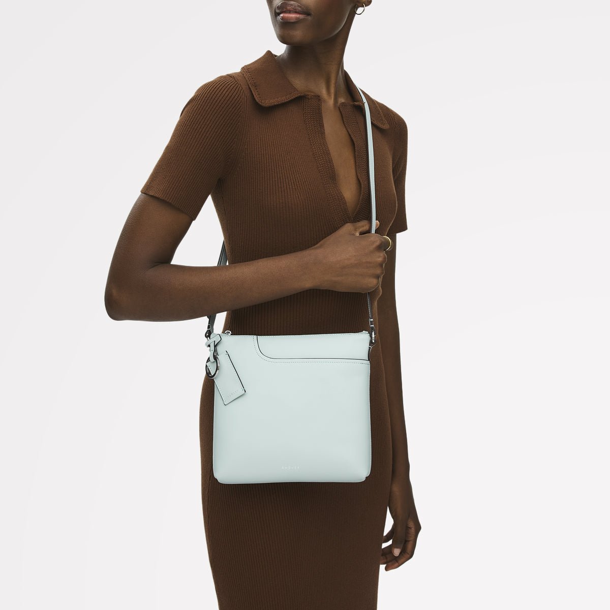 Pockets Small Ziptop Ns Cross Body Seafoam - RUTHERFORD & Co