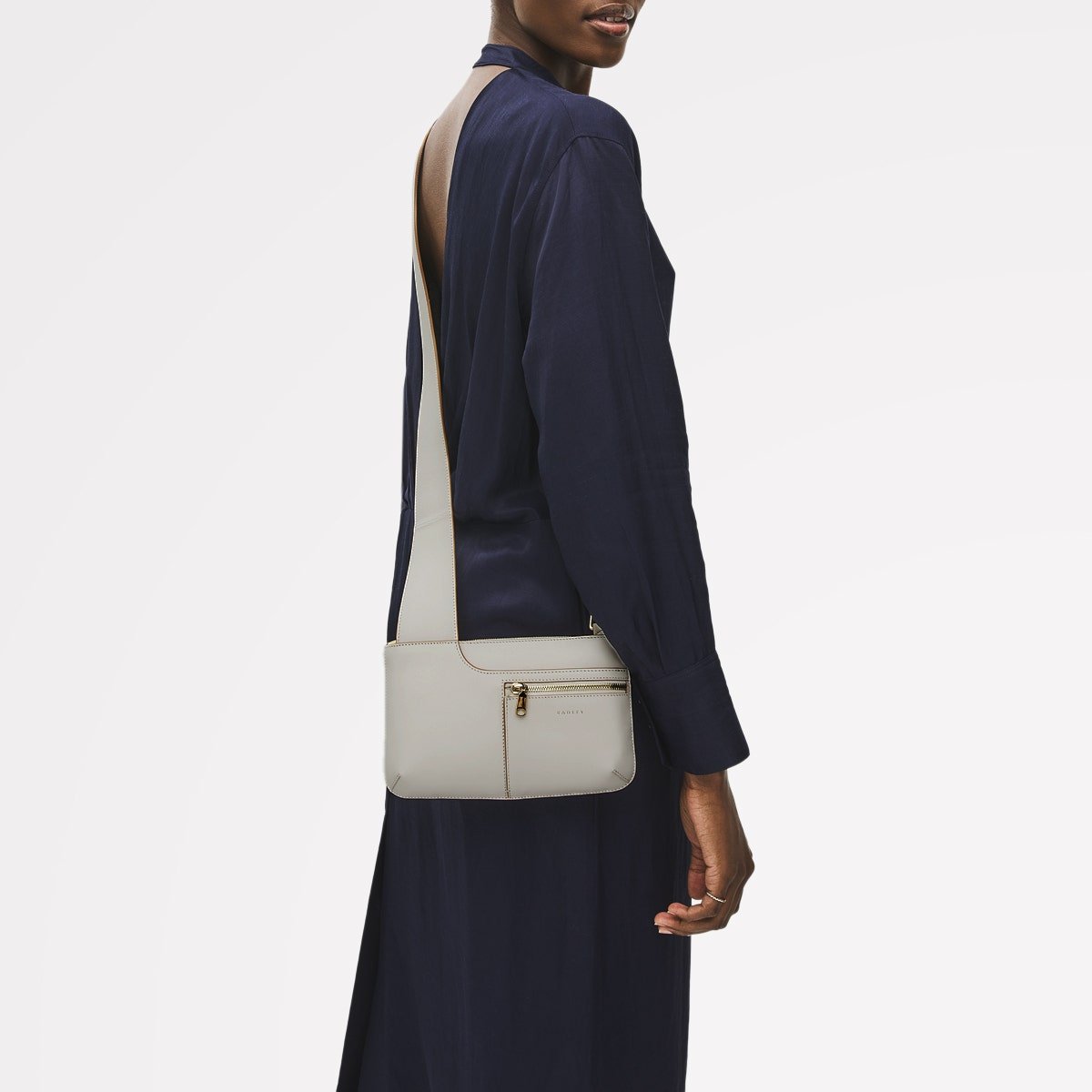 POCKETS/CHALK/MINI ZIPTOP CROSSBODY - RUTHERFORD & Co