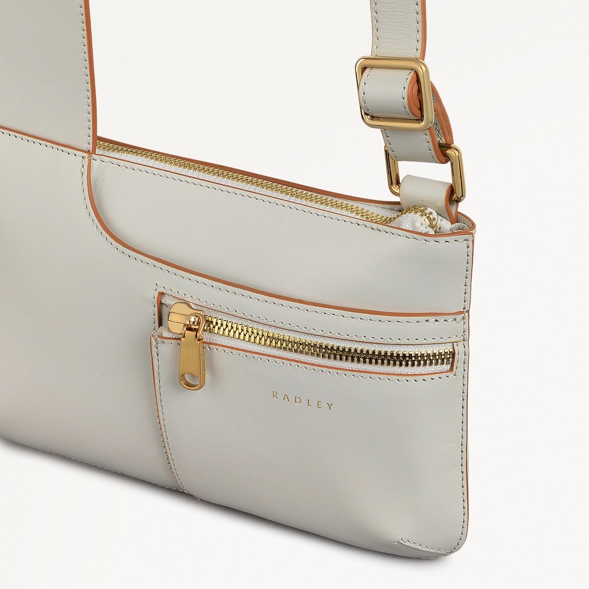 POCKETS/CHALK/MINI ZIPTOP CROSSBODY - RUTHERFORD & Co