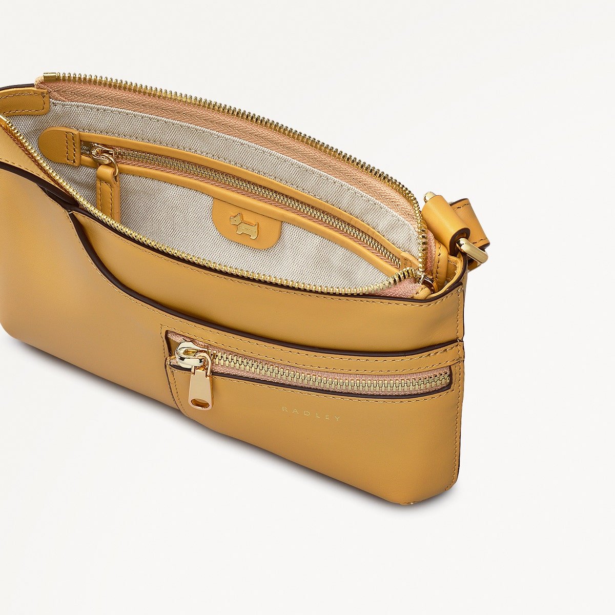 POCKETS/PECAN/MINI ZIPTOP CROSSBODY - RUTHERFORD & Co