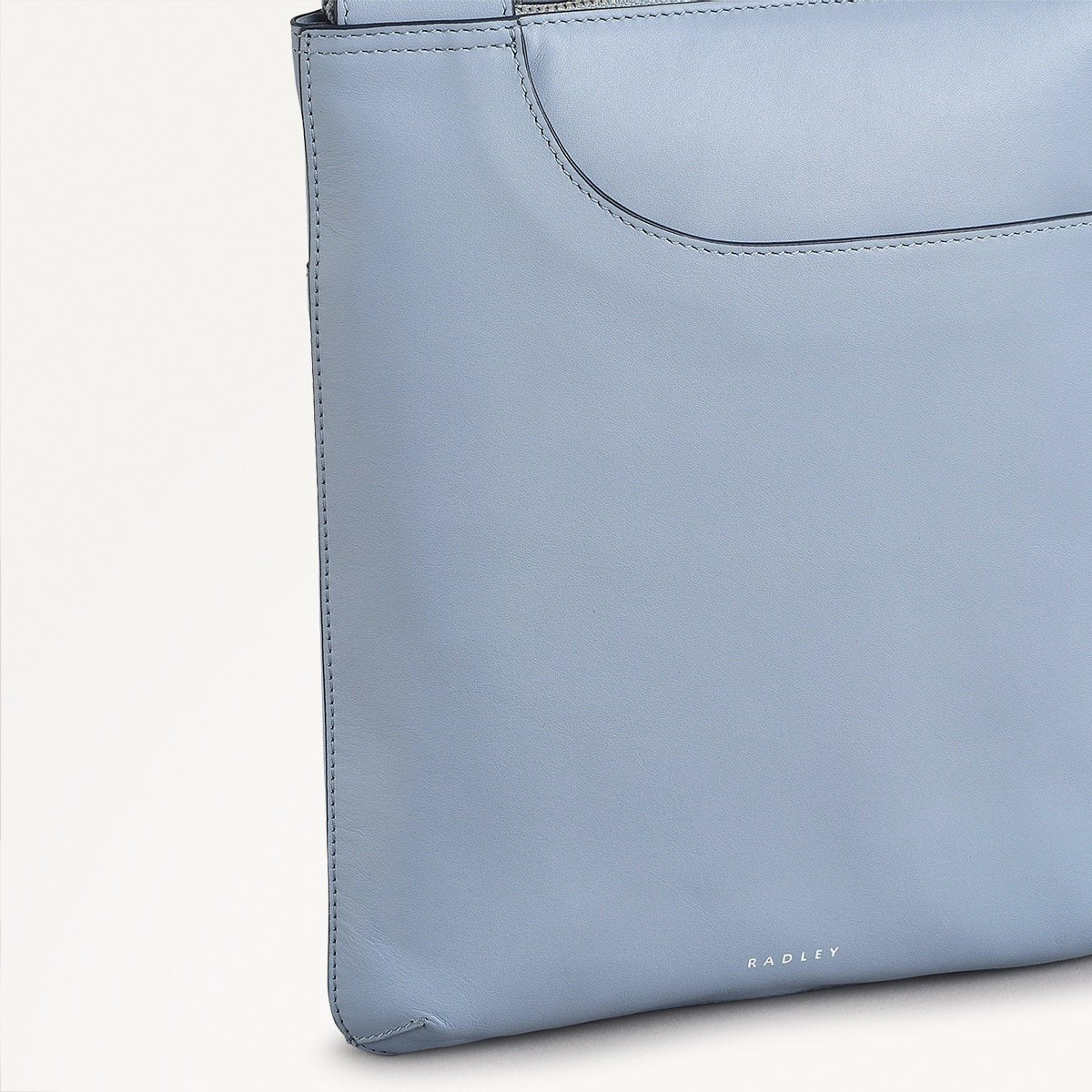 POCKETS/SMOKE BLUE/MEDIUM ZIPTOP CROSSBODY - RUTHERFORD & Co